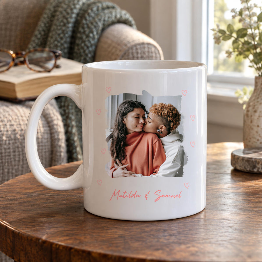 Personalised Memory Photo Ceramic Mug - photo of the finished product