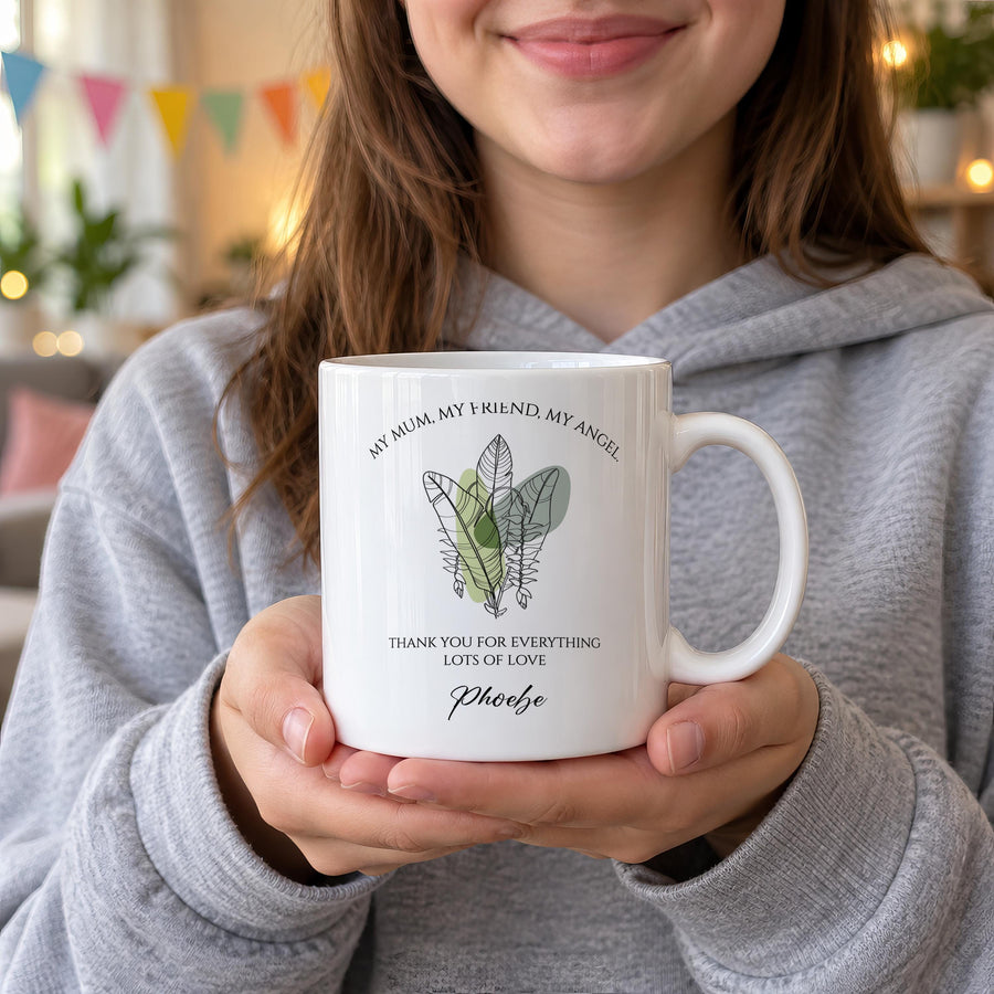 Personalised My Mum My Friend Ceramic Mug - photo of the finished product