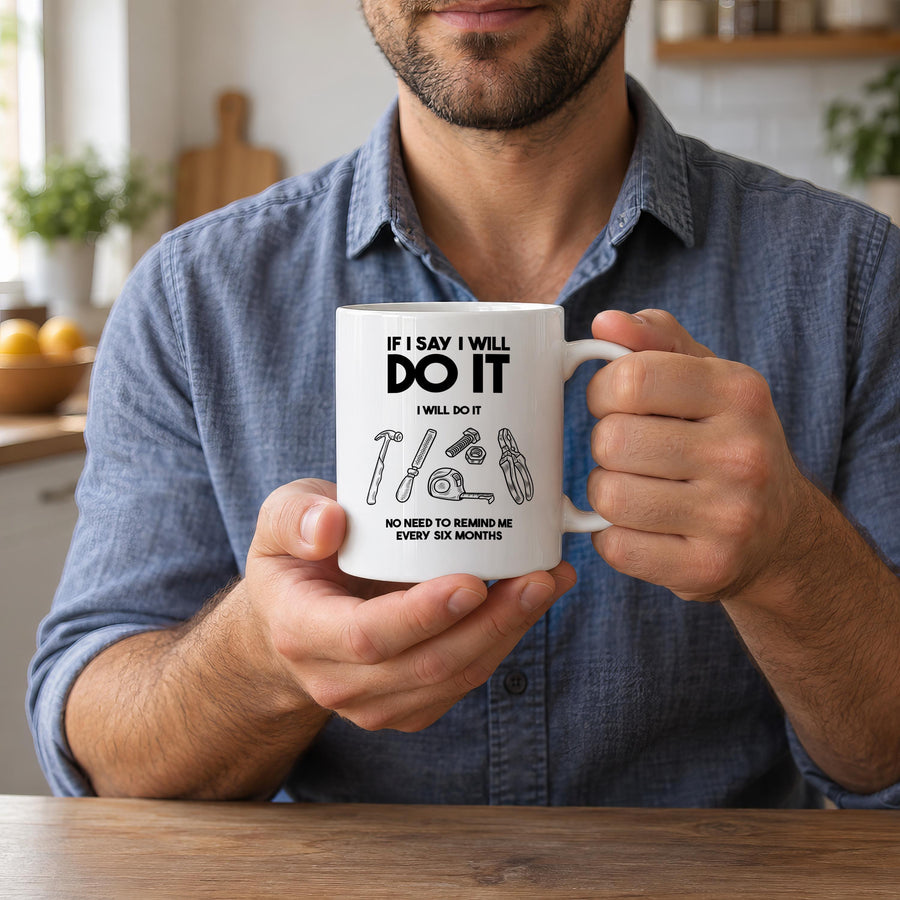 Funny Husband Ceramic Mug - photo of the finished product