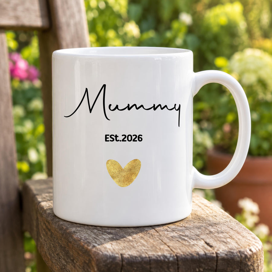 Personalised New Parent Ceramic Mug - photo of the finished product