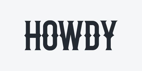 Lettering style 8: sample word