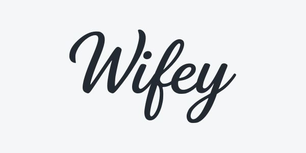 Lettering style 1: sample word