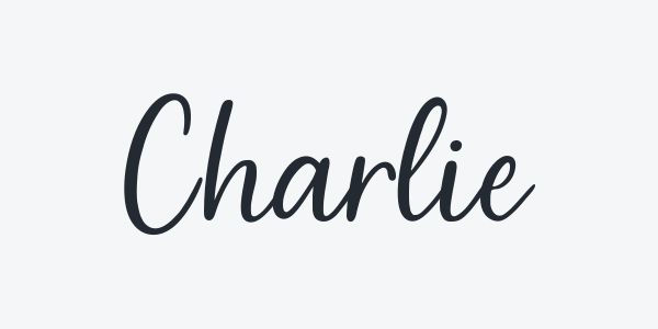 Lettering style 7: sample word