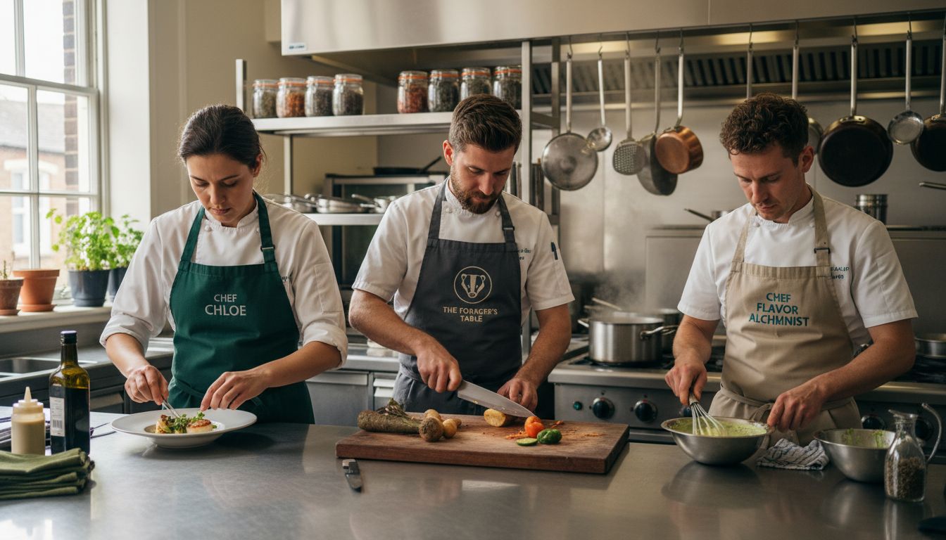 professional kitchen aprons