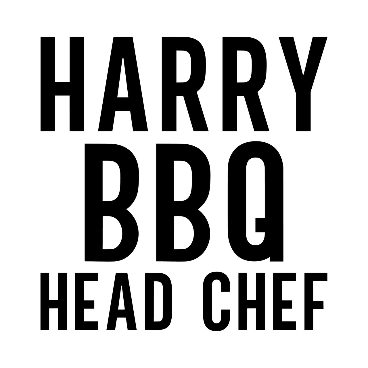 Masterchef BBQ Iron-On Transfer - Personalised Name Barbeque Design