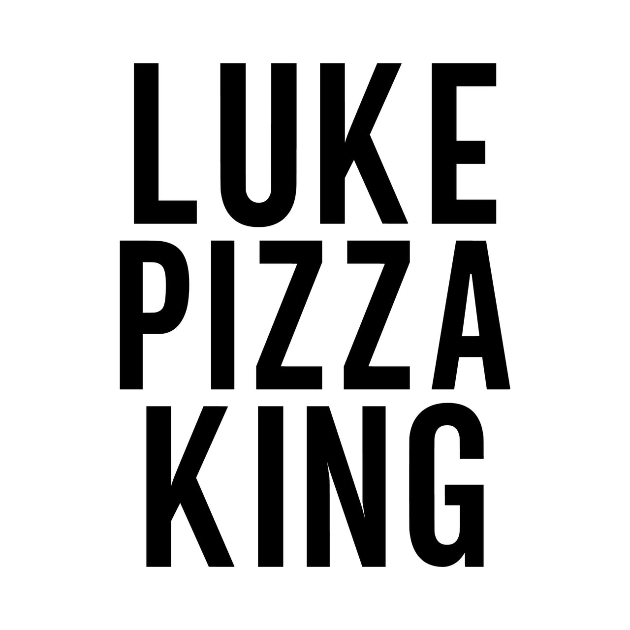 Pizza King Pocket Iron-On Transfer - Personalised Name Badge Design