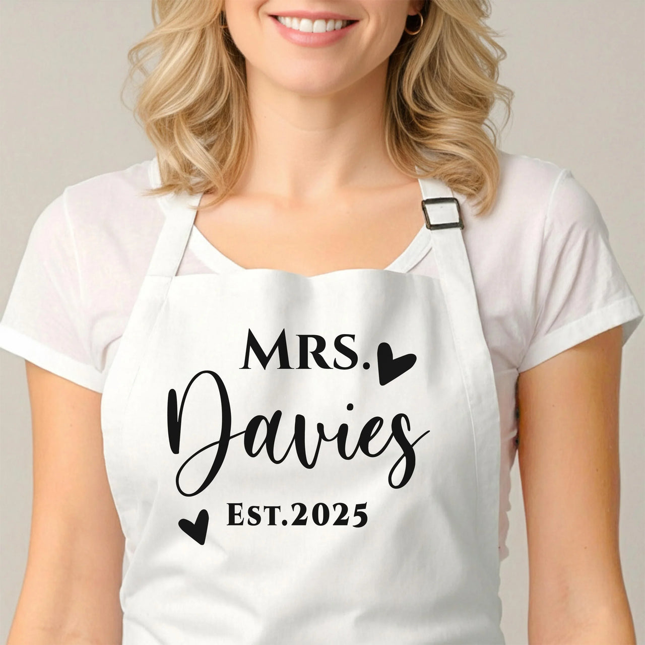 Matching Aprons Couples - Personalised Couple Aprons | Custom Wedding Gift