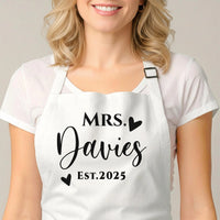 Matching Aprons Couples - Personalised Couple Aprons | Custom Wedding Gift