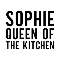 Queen Of The Kitchen Iron-On Transfer - Personalised Name & Crown Design