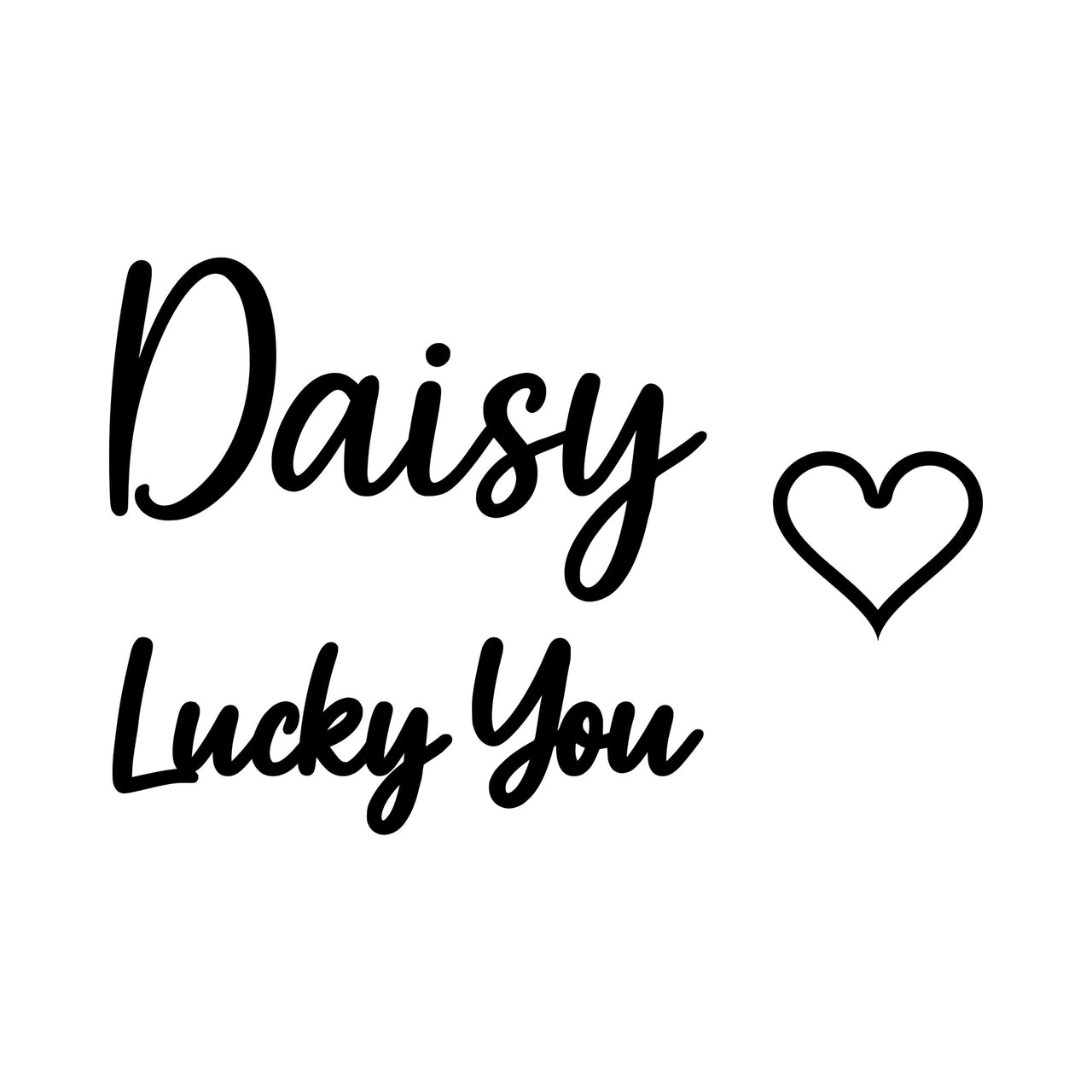 Lucky Clover Name Iron-On Transfer - Personalised Name Design