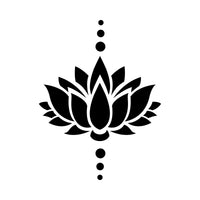 Lotus Flower Iron-On Transfer - Yoga & Spiritual Symbol Design