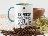 Funny Yoga Mug – Ceramic Meditation Cup | Stress Relief Gift For Yoga Lovers