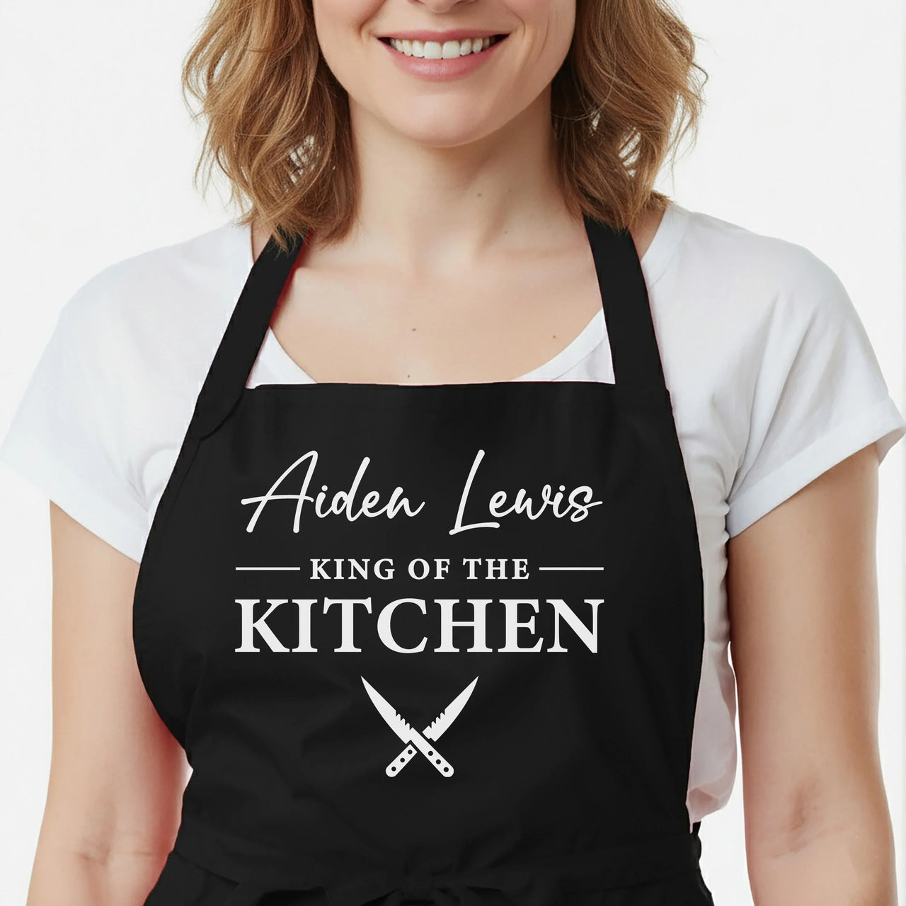 Matching Couples Aprons – His And Hers Adjustable Fit | Personalised Kitchen Gift