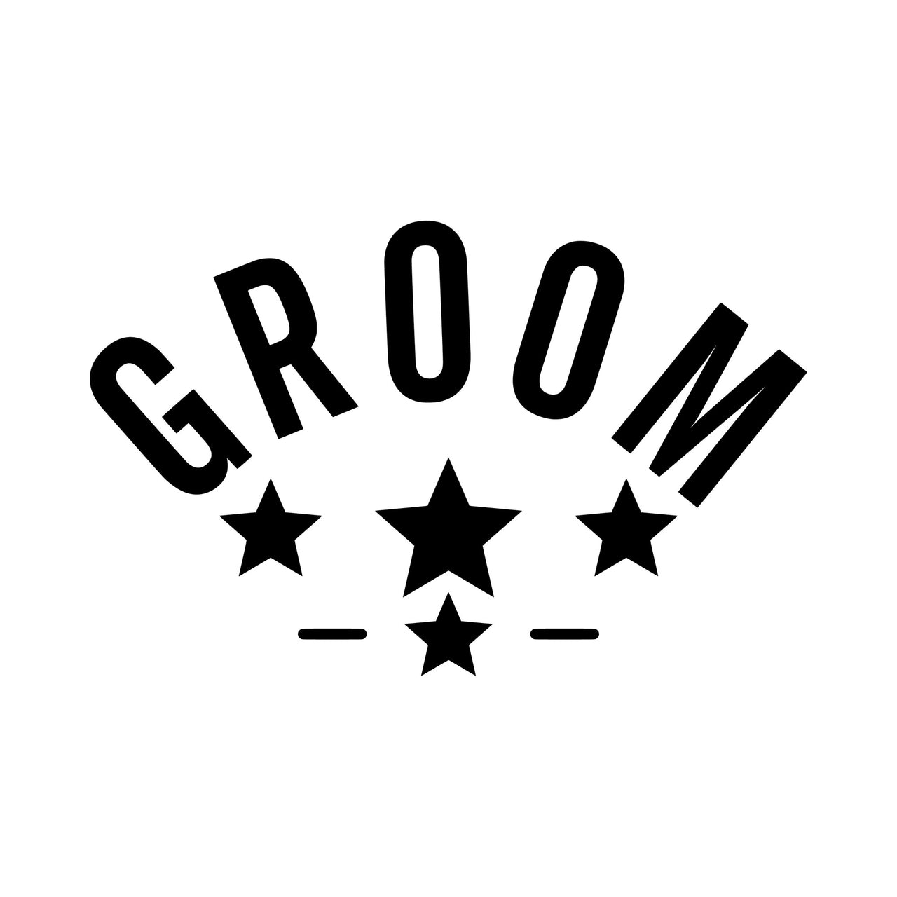 Groom Top Hat Iron-On Transfer - Stag Do & Wedding Day Design