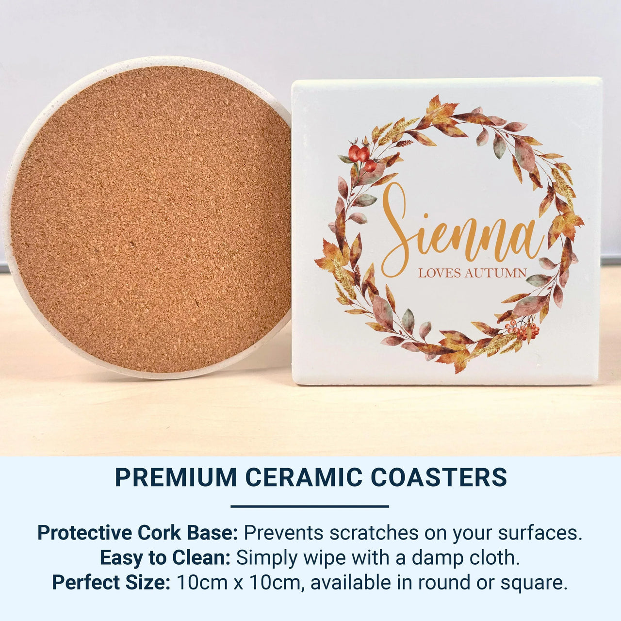 Personalised Autumn Mug – Cozy Fall Season Mug | Hand Printed, Microwave Safe