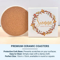 Personalised Autumn Mug – Cozy Fall Season Mug | Hand Printed, Microwave Safe