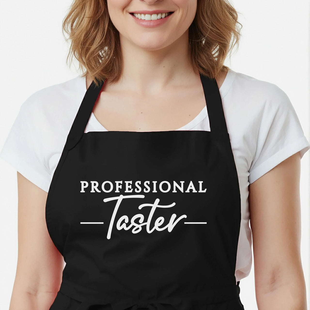 Couples Matching Aprons - Personalised Kitchen Aprons with Custom Text & Gift Box