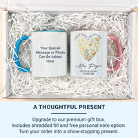 It Takes a Big Heart to Shape Little Minds Mug – Personalised Teacher Surname and Child’s Note – Emotional End of Term Thank_You