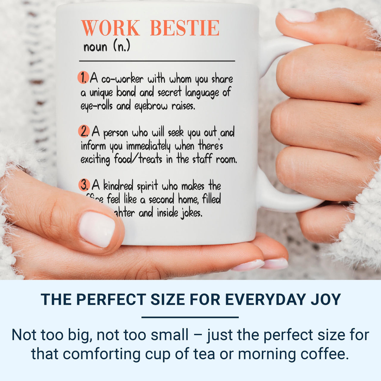 Work Bestie Definition Mug – Funny Coworker Friendship Gift – Office Secret_Language, Snack_Raid and Second_Home Vibes