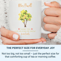 Personalised Teacher Mug – Thank You Teacher Present | Knowledge Tree Gift
