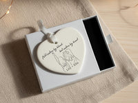 Personalised Best Friends Ornament - Sisters by Heart - Gift for Bestie - Friendship Present - Birthday or Christmas Gift