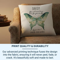 Personalised Butterfly Cushion – Custom Name Cushion | Motivational Gift Pillow DENMARY