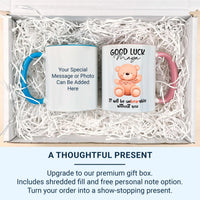 Good Luck – “Unbearable Without You” Personalised Mug – Cute Teddy and Name – Colleague Leaving, New Job and Farewell Keepsake