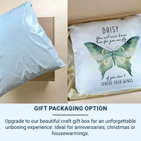 Personalised Butterfly Cushion – Custom Name Cushion | Motivational Gift Pillow DENMARY