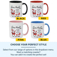 Santa’s Milk and Cookies Personalised Family Mug – Merry Christmas Reserved Cup for Christmas Eve Tradition and Morning Magic