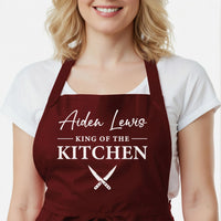 Matching Couples Aprons – His And Hers Adjustable Fit | Personalised Kitchen Gift