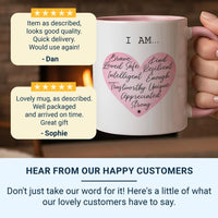 Positive Affirmations Mug – Motivational Ceramic Tea Cup | Self Care Gift