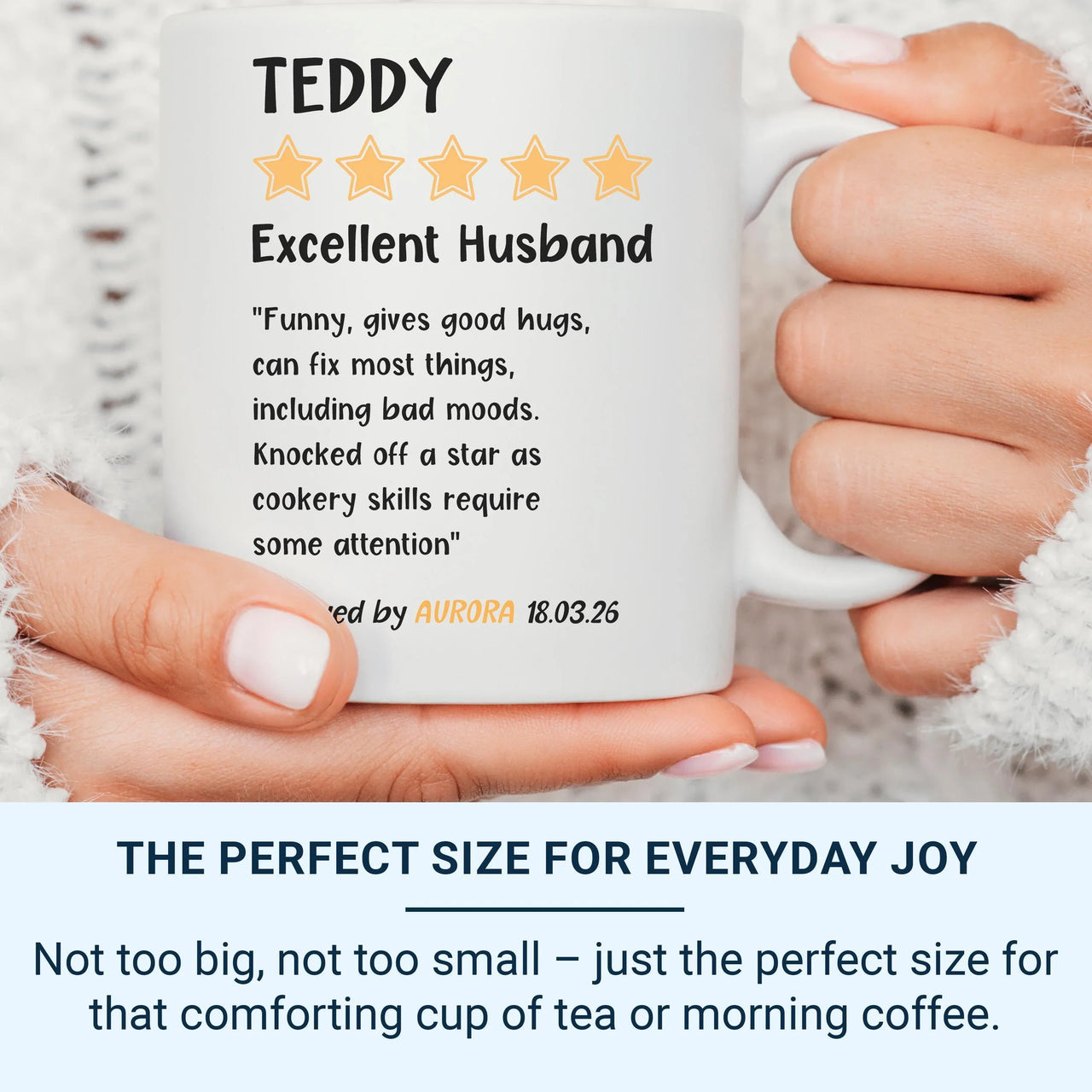 Personalised Husband Mug | Funny Anniversary Gift – Unique Husband Keepsake Present