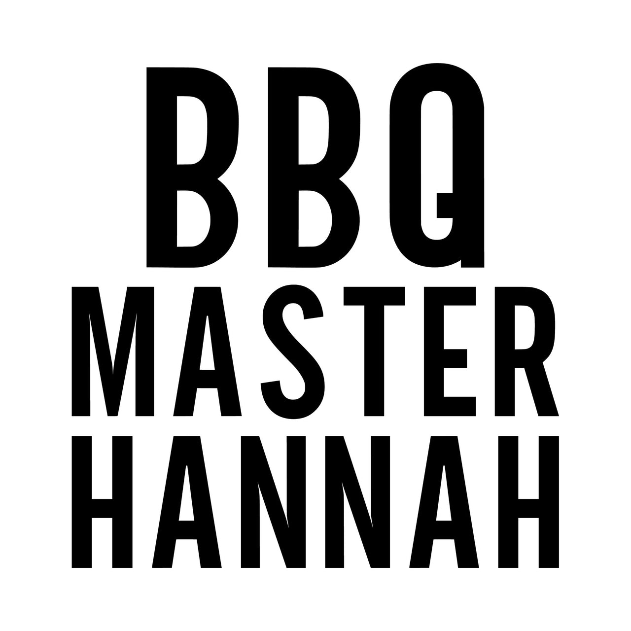 BBQ Masterchef Iron-On Transfer - Personalised Name Design