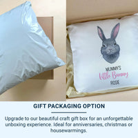 Personalised Bunny Cushion – Custom Kids Pillow With Name | Mummy Gift Idea DENMARY