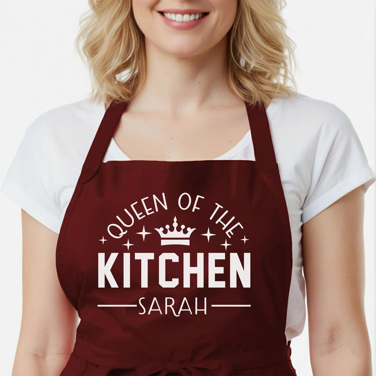 Personalized Kitchen Apron – Custom Cooking Apron with Adjustable Fit & Vinyl Print