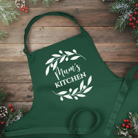Personalised Baking Apron - Custom Name, One Size Adjustable Cotton Blend Gift