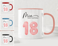 Thumbnail for 18th Birthday Celebration Mug - Gift for Her - Special Milestone Keepsake - DENMARY