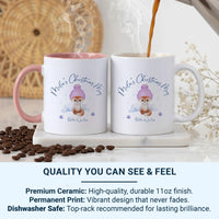 Personalised Christmas Mug – Kids Winter Holiday Mug with Hello Winter Design