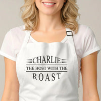 Personalised Holiday Apron - Custom Name & Funny Christmas Quote, Durable Cotton Blend