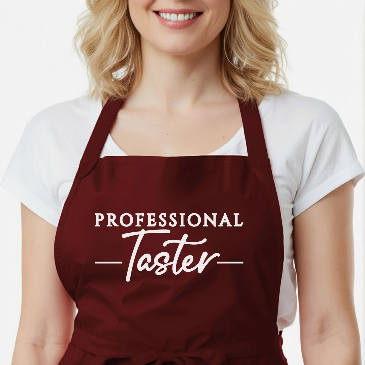 Couples Matching Aprons - Personalised Kitchen Aprons with Custom Text & Gift Box