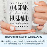 Funny Husband Mug – Romantic Anniversary Gift | Ceramic Coffee Cup with Heart Design