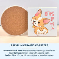 Corgi Mug – Funny Dog Lover Gift With Heart Butt Pup Illustration – Ceramic Coffee Cup