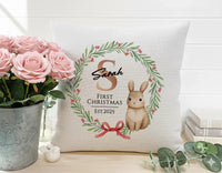 Personalised Baby Cushion - Soft Touch Cushion Cover | Custom Nursery Pillow