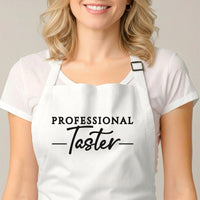 Couples Matching Aprons - Personalised Kitchen Aprons with Custom Text & Gift Box