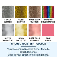 Matching Couple Aprons – Personalised Metallic & Glitter Print Kitchen Gift Set