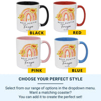 Personalised Auntie Mug – Custom Name & Est Date | New Aunt Gift Keepsake