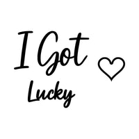 I Got Lucky Iron-On Transfer - Shamrock Couple Design