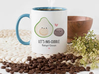 Personalised Couple Mug – Funny Romantic Avocado Mug with Custom Names – Anniversary Gift