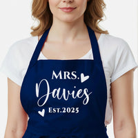 Matching Aprons Couples - Personalised Couple Aprons | Custom Wedding Gift