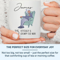 Personalised 75th Birthday Mug and Coaster - Unique Gift Idea for 75th Birthday
